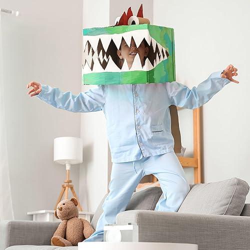 Miniatura 5 de Geyoga Rollo de cartón corrugado de una sola cara con flauta B, rollo corrugado para embalaje, almacenamiento, manualidades (9 x 197 pulgadas,