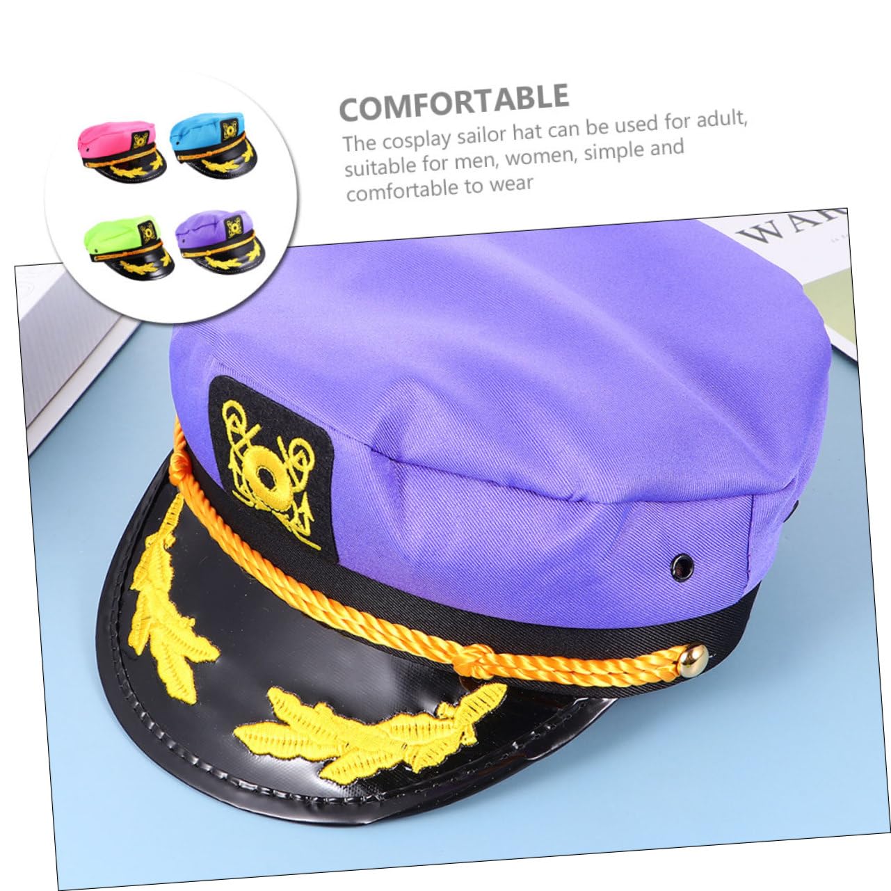 Healeved Berretto Da Marinaio Cappello Da Marinaio Cappello Della Marina Cappucci Del Della Barca Cappello Da Marinaio Per Feste Cosplay Pelle