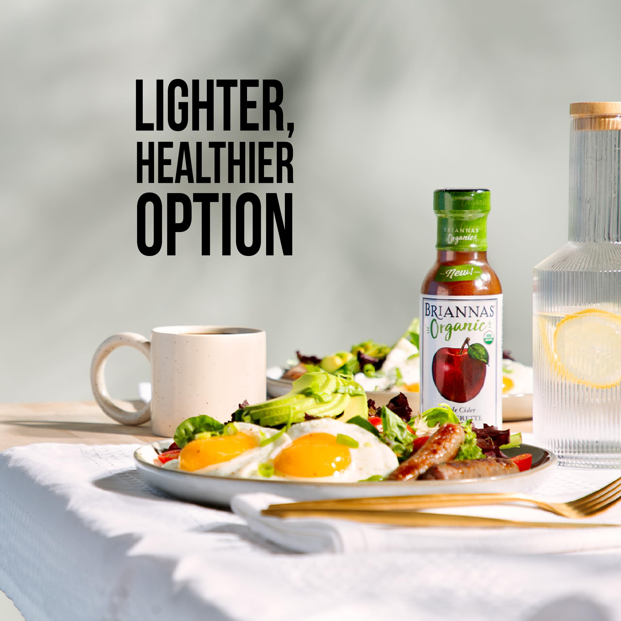 Briannas, Apple Cider Vinaigrette Dressing, 10 Ounce