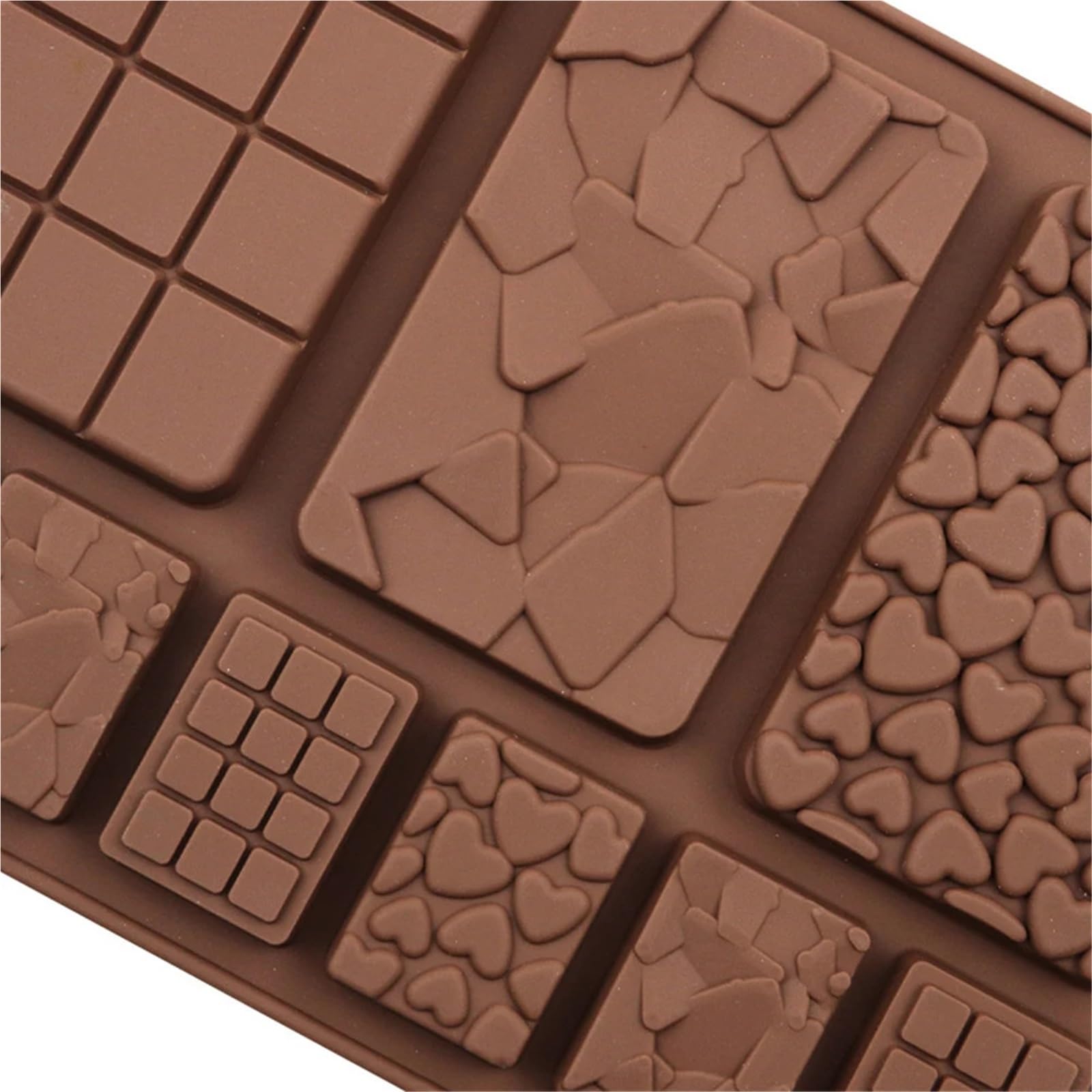 2 pezzi 9 cavità stampo in silicone for cioccolato fondente caramelle torta cubo accessori da cucina cottura facile staccare Per La Produzione Del Cioccolato