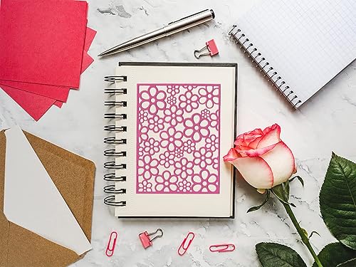 Miniatura 3 de Troqueles de corte de fondo de marco de flores pequeñas, moldes de plantilla de metal, herramienta de estampado de flores para hacer tarjetas,