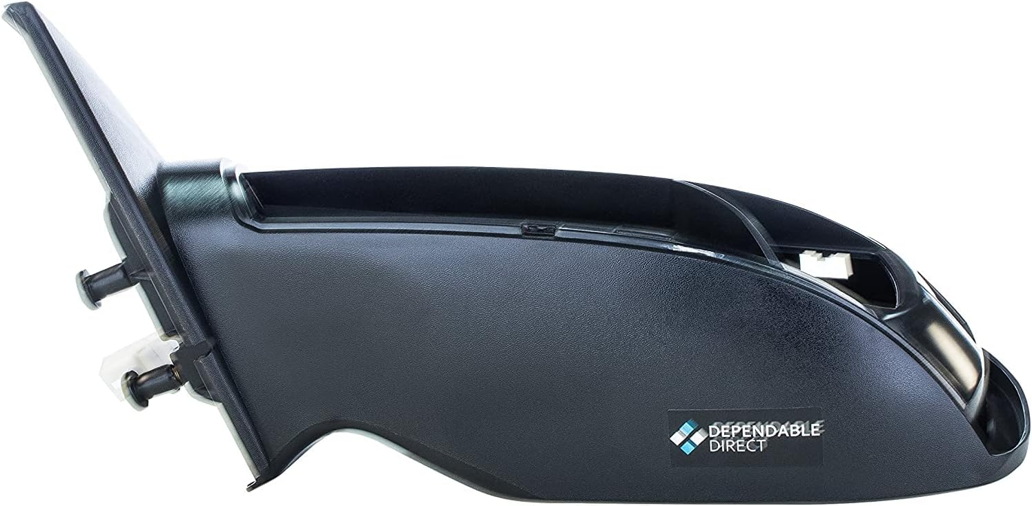 Dependable Direct Left Driver Side Non-Heated, Power Operated, Manual Folding, Unpainted Door Mirror for 07-2011 (2012 Sedan Only) Nissan Altima NI1320163