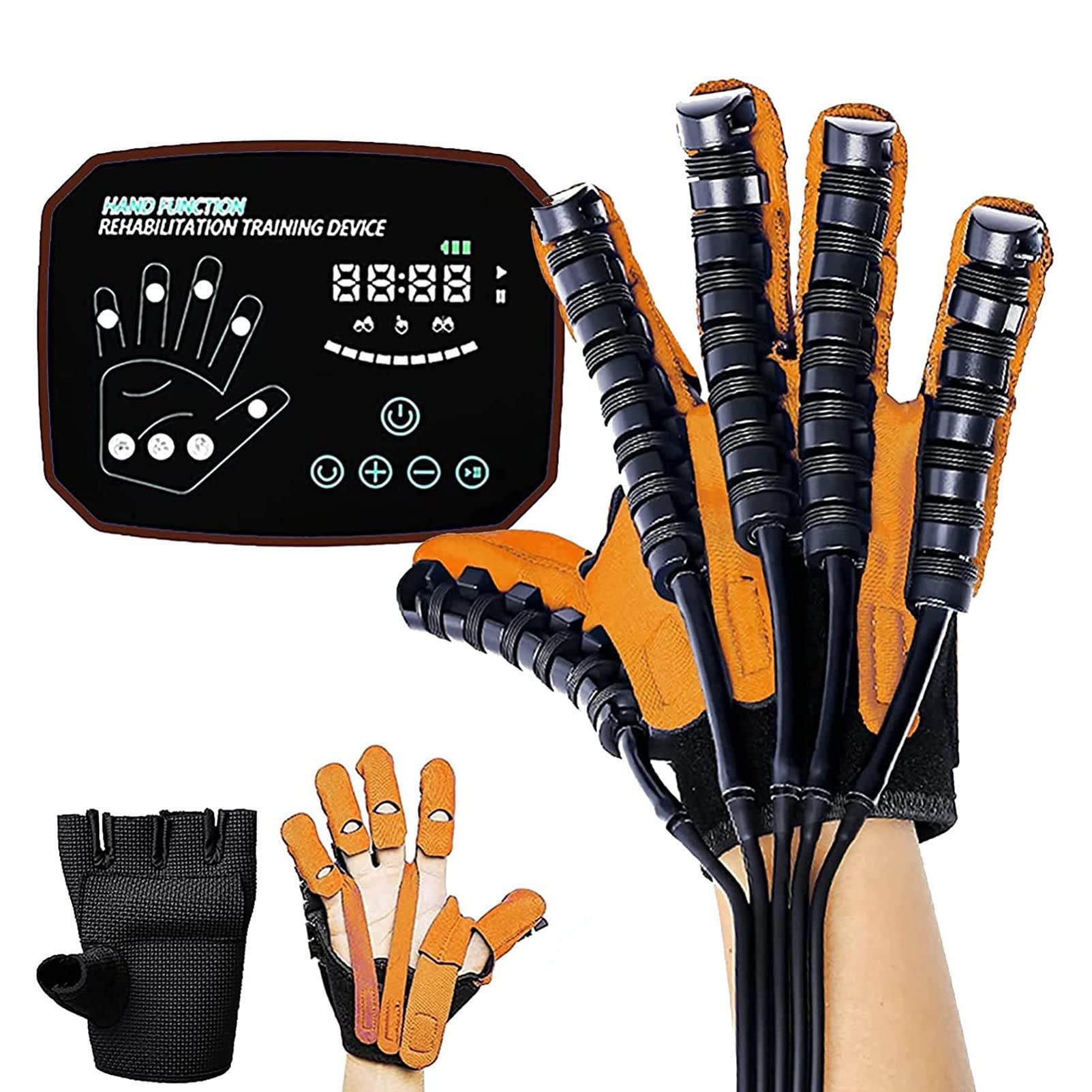 ZOYOTO Stroke Hand Splint Manual Training Rehabilitation Robot Gloves, Electric Hand Dysfunction Patient Training Device Hemiplegia Finger Orthosis,M-Right