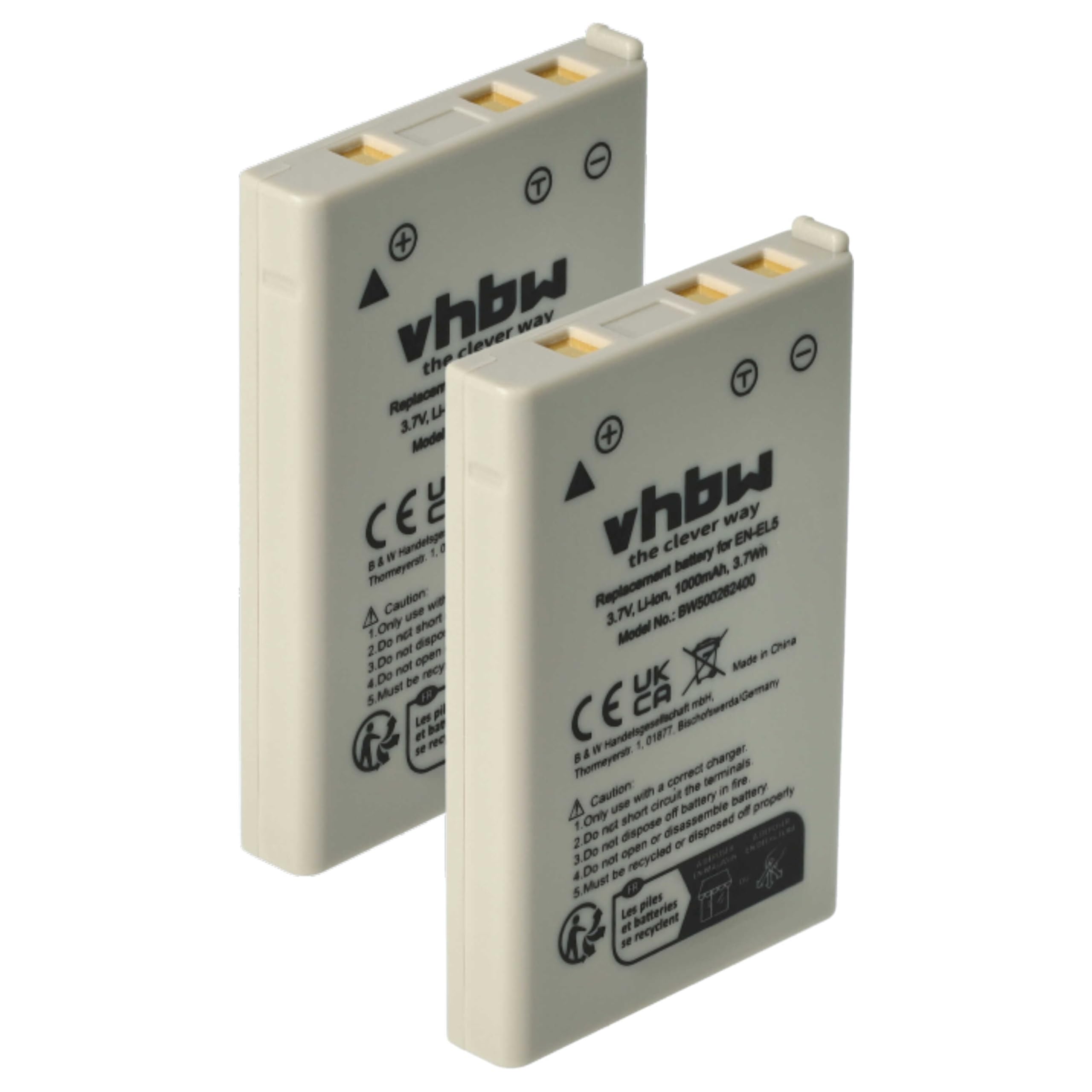 vhbw caricabatterie compatibile con Nikon CoolPix P5100, P520, P530, P6000, P80, P90, S10 camera - Stazione di ricarica