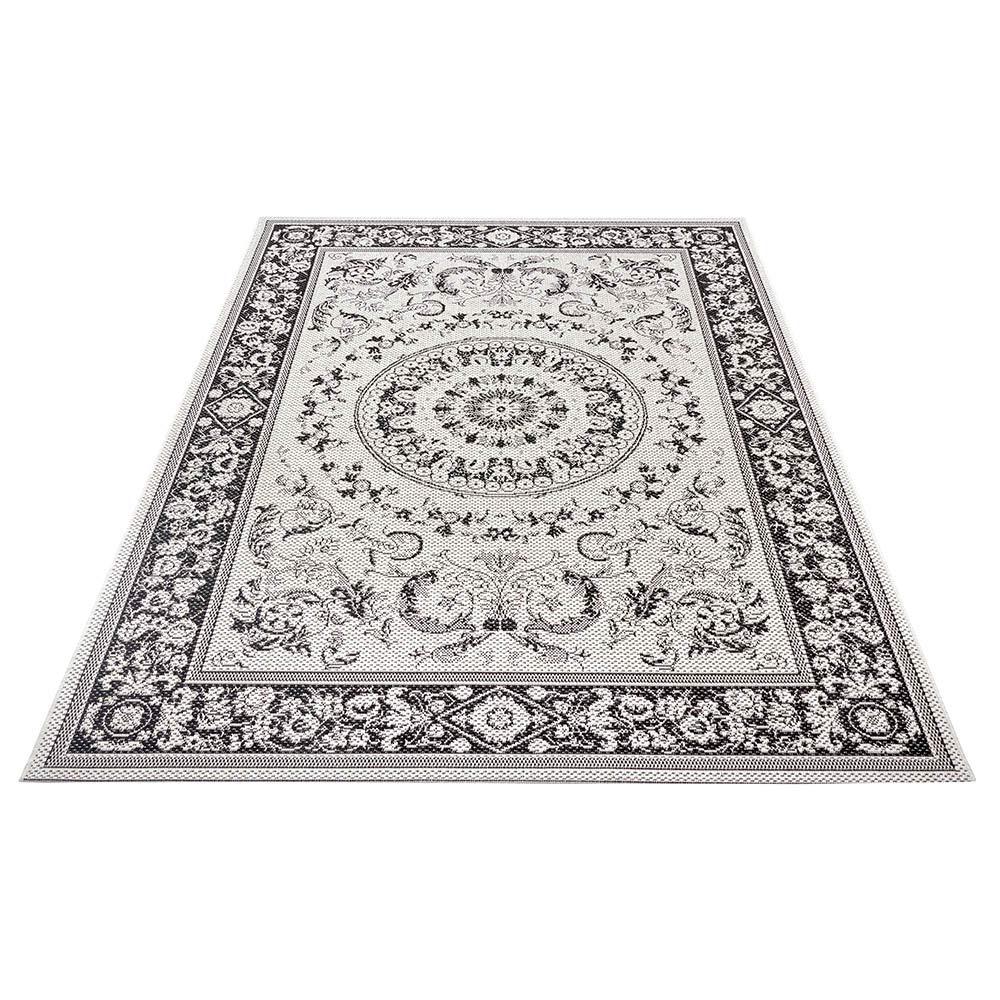 Hanse Home Tappeto Bengala, per interni ed esterni, colore: crema/nero, dimensioni: 160 x 230 cm