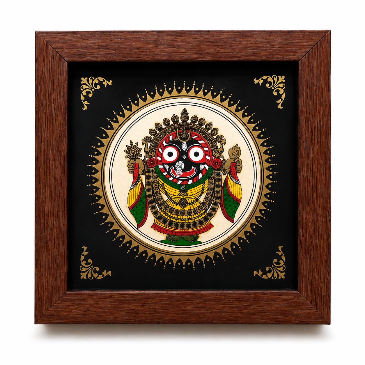 Handmade Lord Jagannath Wooden Wall Frame | Handcrafted Decorative Frame | Traditional Indian Handicraft | Home, Office & Gift Decor-image-49