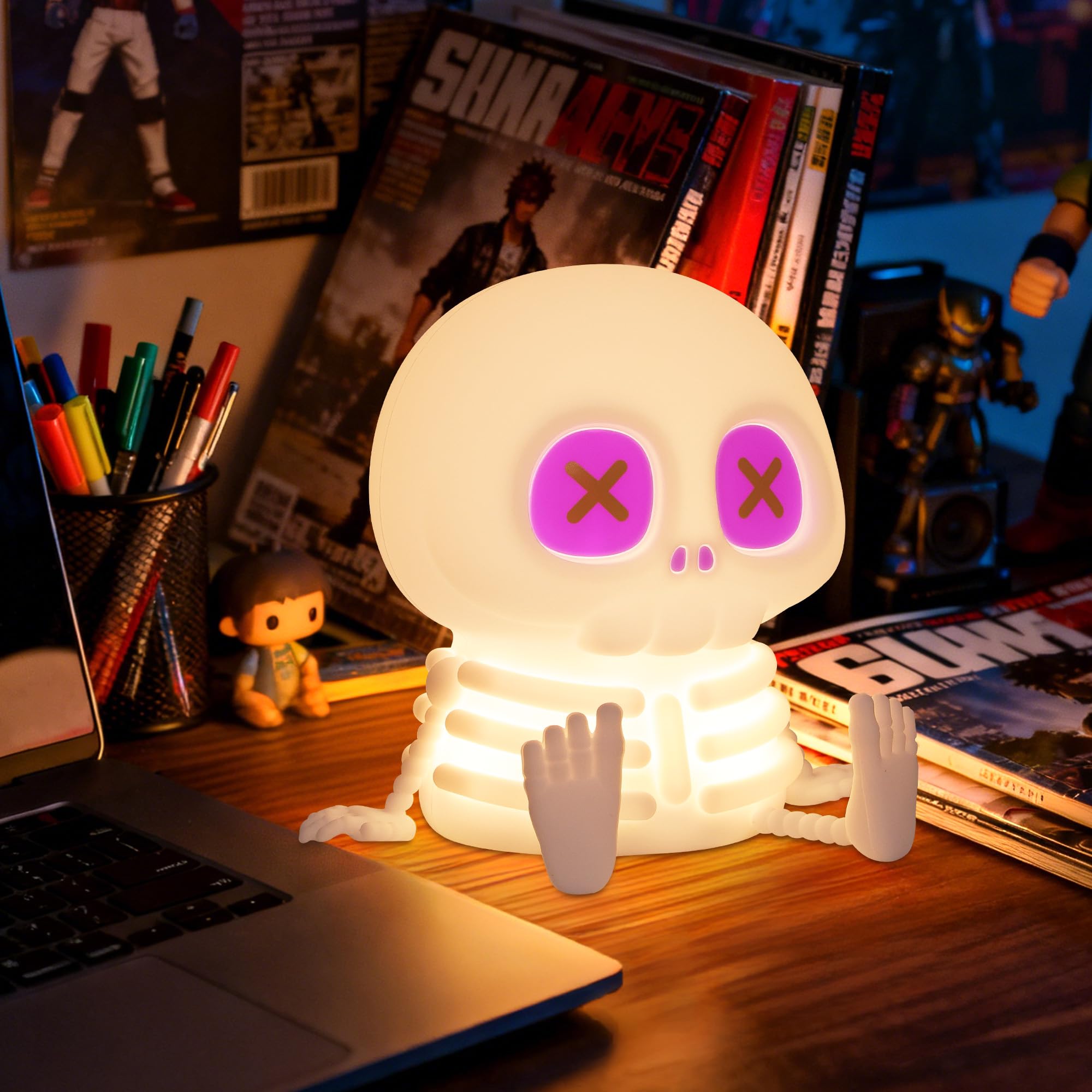 Amazon.com: Ammonite Skeleton Night Light, Silicone Skull Lamp, 8