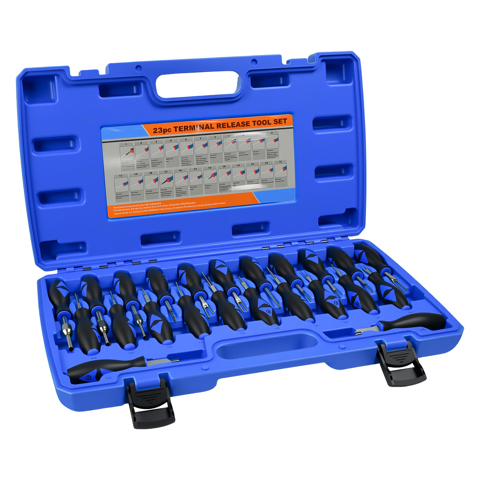 Fuhesgu Auspinnwerkzeug KFZ Set 23-TLG Terminal Removal Tool Kit Entriegelungswerkzeug KFZ Stecker Pin Werkzeug mit Transportkoffer für Autoreparatur Heimwerken