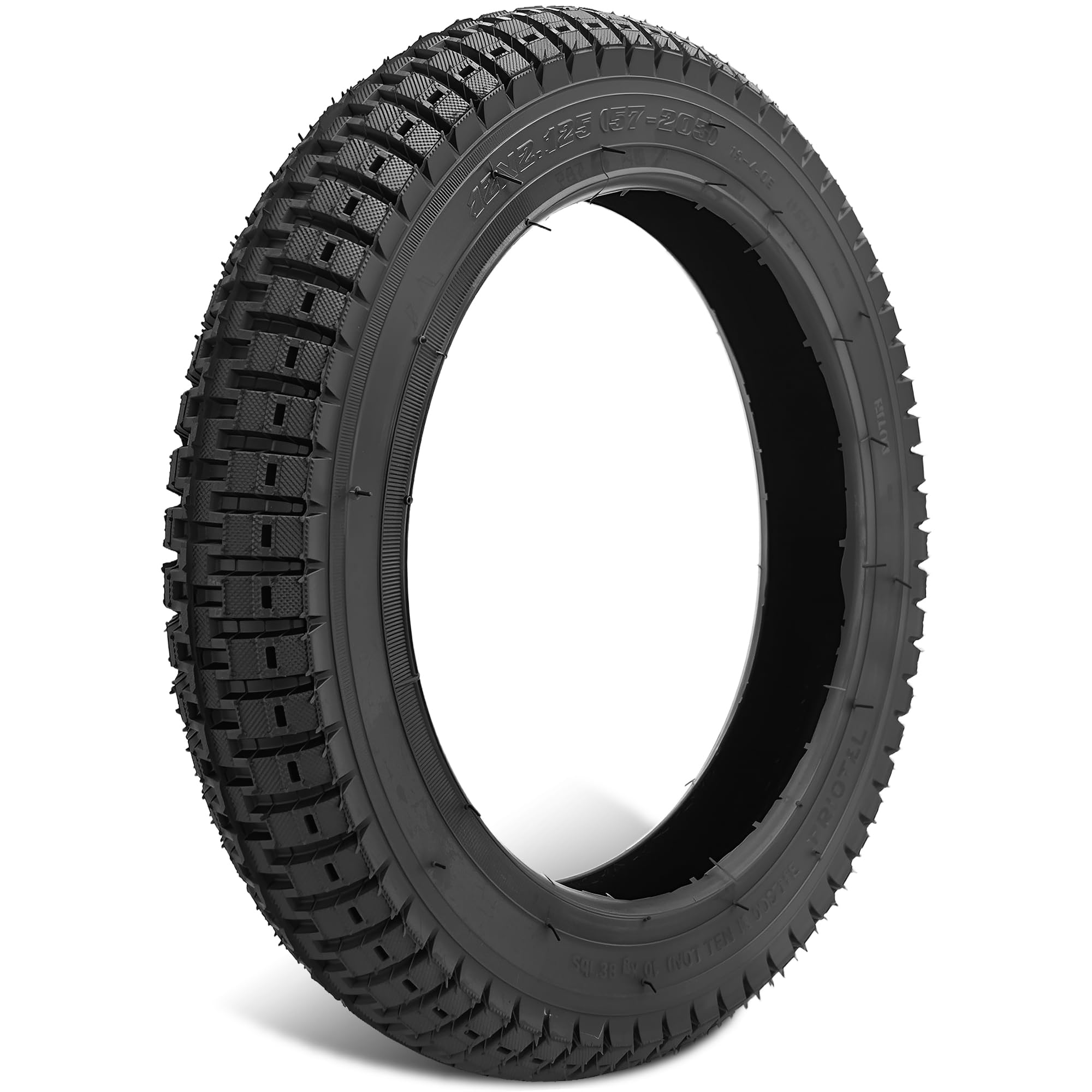 Felixstory 12x2.125?57-203?Tire with Knobby Tread, Off Road Tire for Diggler Dirt Doggy Kick Scooter, Bike, Stroller, Electric or Kick Scooter, Abrasion-resistant, Fit for 12-1/2