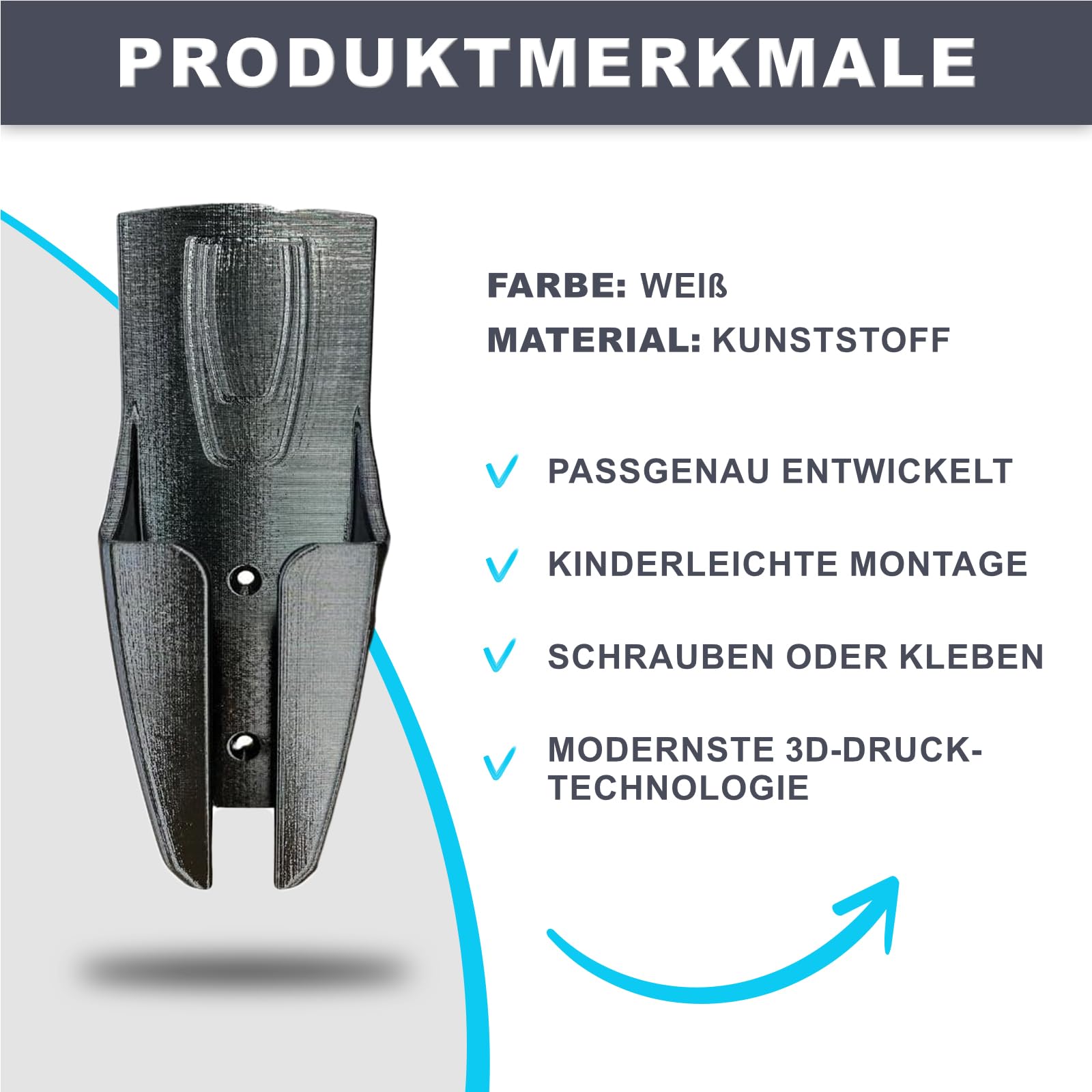 Halterung für Fernbedienung von Reich, Mover Fernbedienung Halterung (Reich-Easydrive), auch geeignet für Knott ETS Plus System, Fernbediungshalterung
