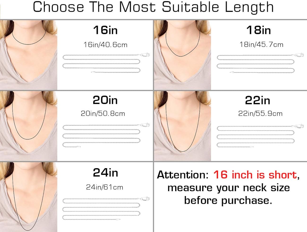 Jewlpire Diamond Cut 925 Sterling Silver Chain Rope Chain Italian Silver Necklace Chain for Women Men Super Shiny Durable 1.35mm Size 18 Inch | 