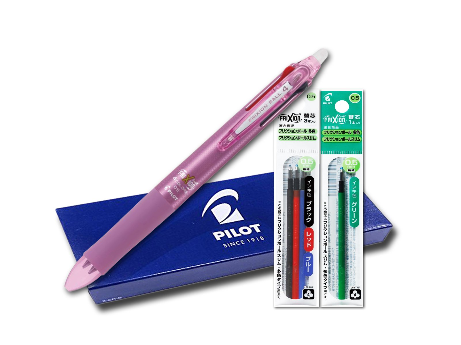 Amazon | パイロットフリクション4 05 替芯4色 セット ピンク