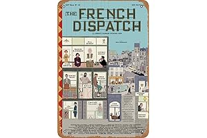 The French Dispatch (#1 of 18) 2021 Vintage Metal Tin Sign 12...