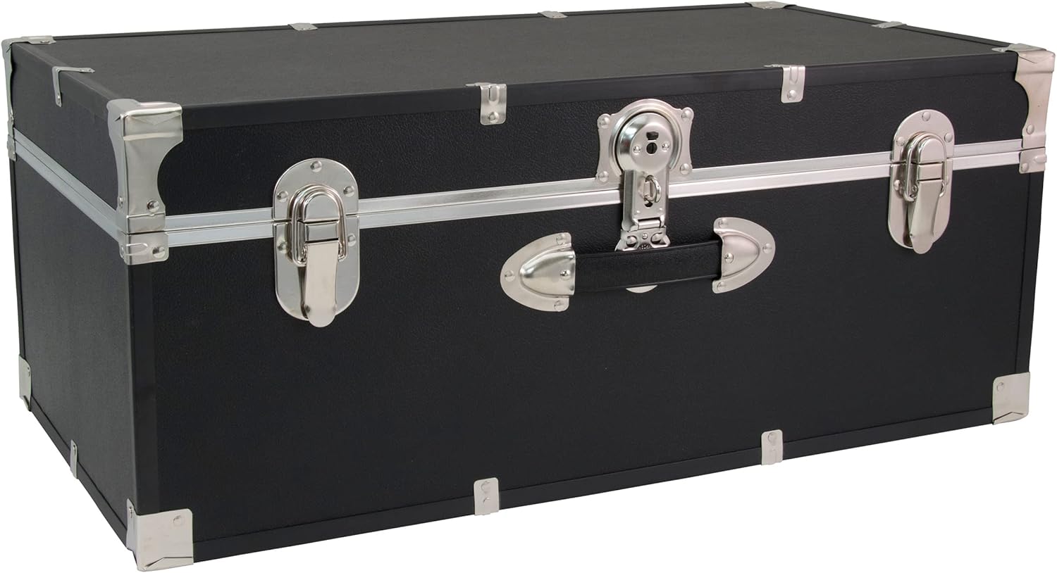 Seward Essential Trunk with Lock, Black, 30-Inch