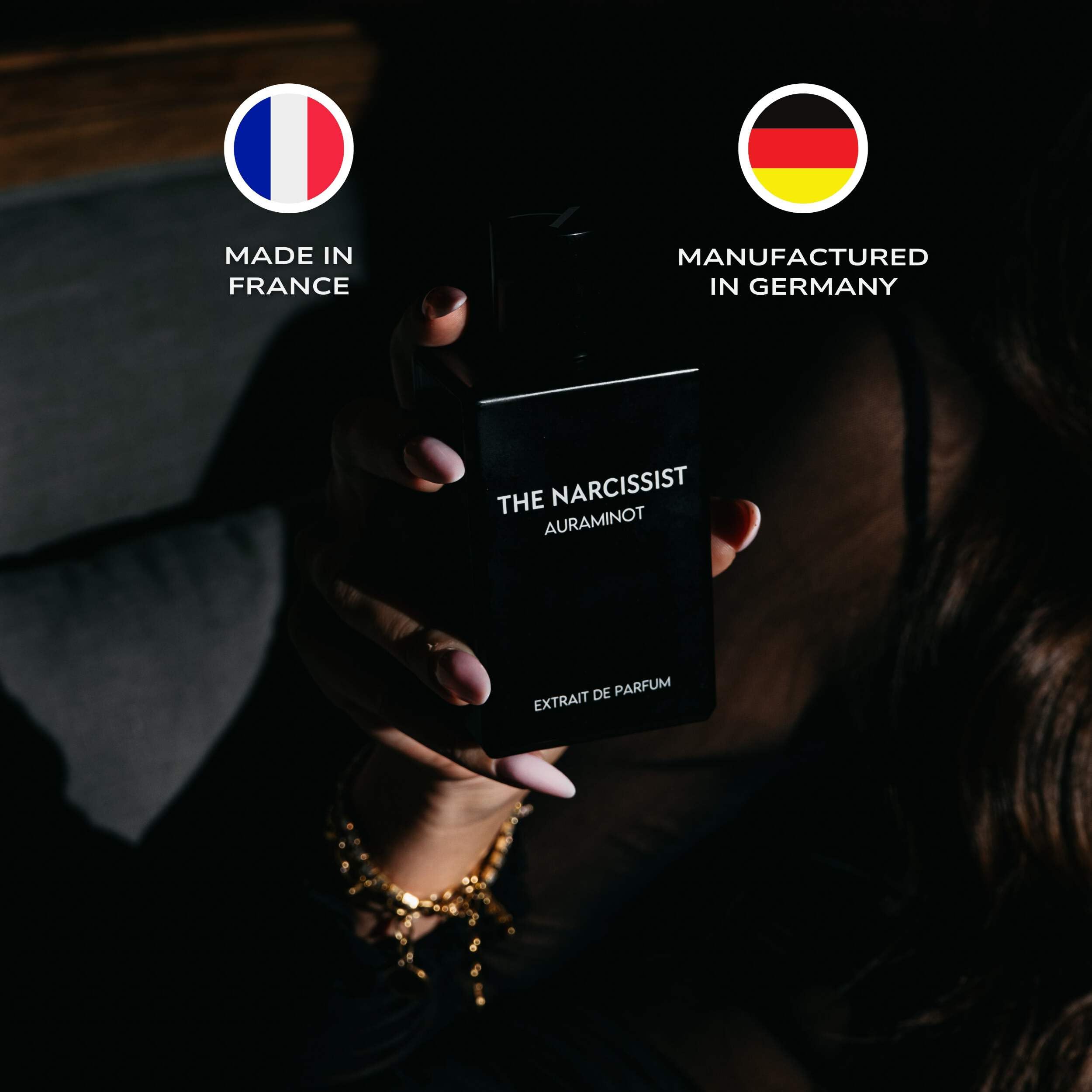 THE NARCISSIST | Extrait de Parfum 30% Duftöl | Intensiver Duft mit Pheromonen, Vanille, Moschus & Bergamotte | Der Narzisst unter den Düften | Herrenduft (100 ML)