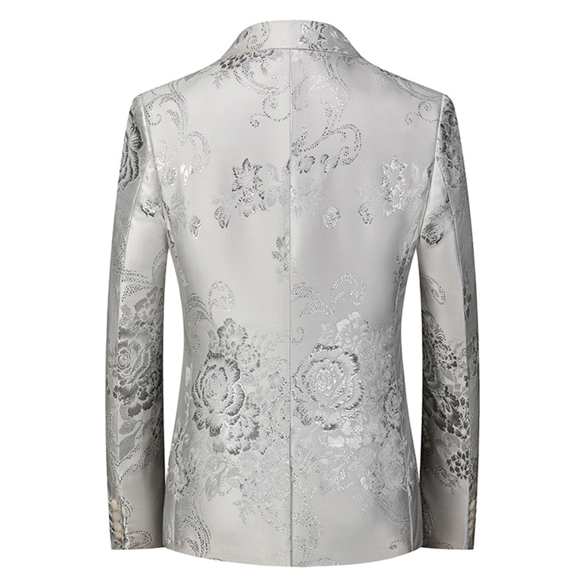 Blazer floreale per gli uomini stampa formale elegante smoking abito giacca elegante motivo floreale festa cena blazer