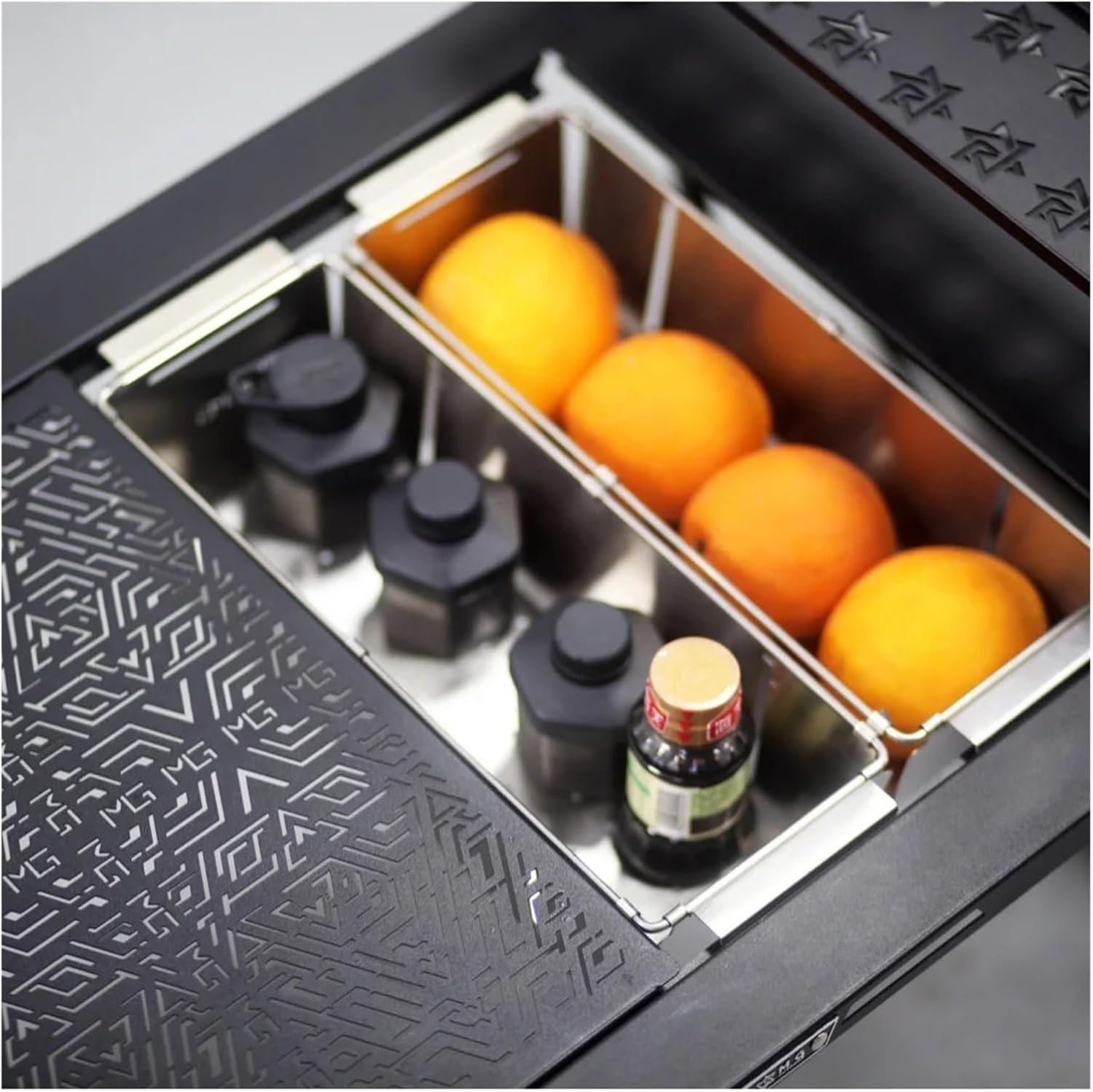 Compatible for IGT 0.5 Unit Stainless Steel Folding Storage Box Camping Convenient Drainage Basket Outdoor Drain Rack