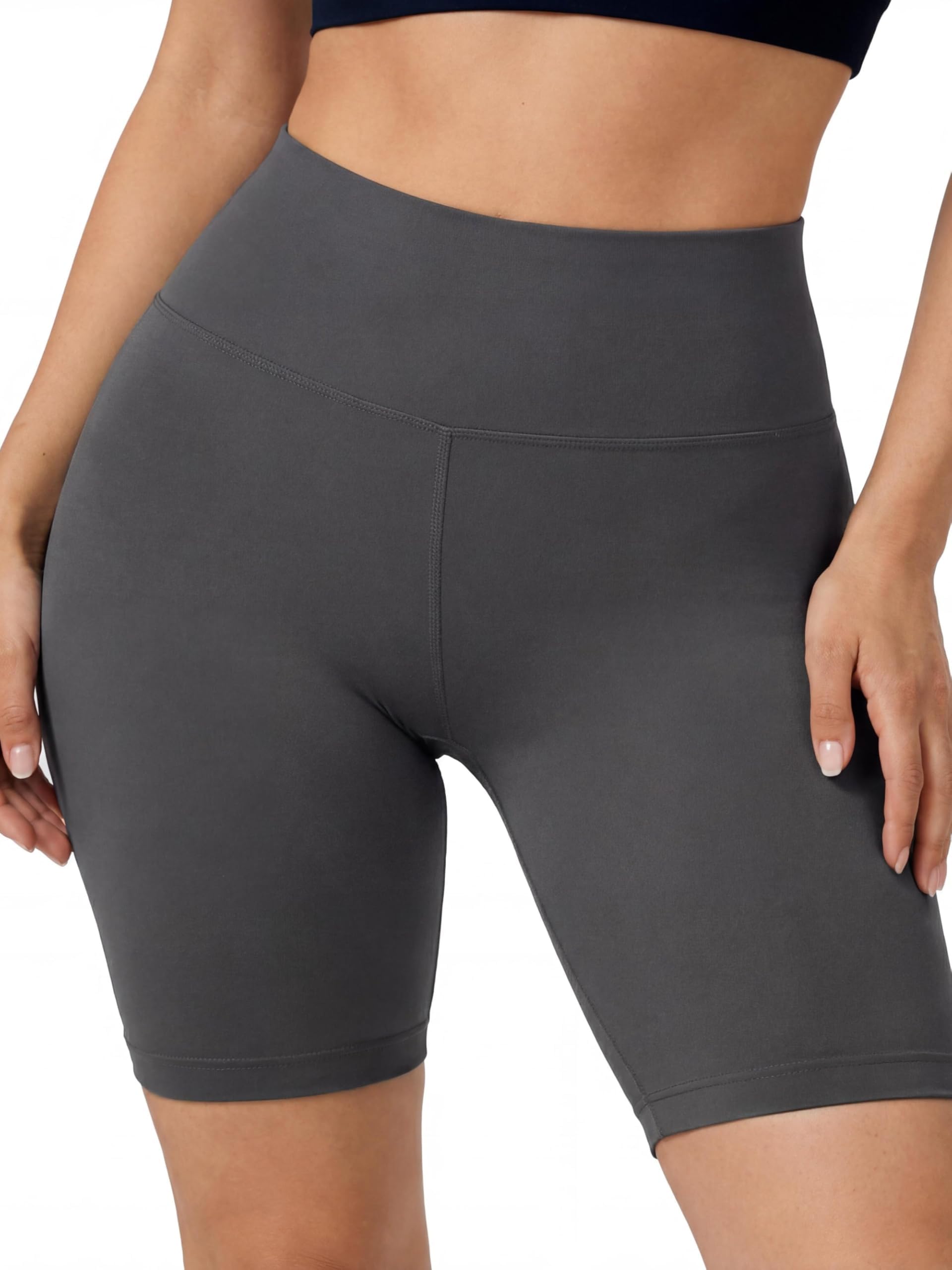 Conceited High Waisted Ultra Soft Leggings for Women - Full Length, Capri Length and Biker Shorts - Available in Plus Size
