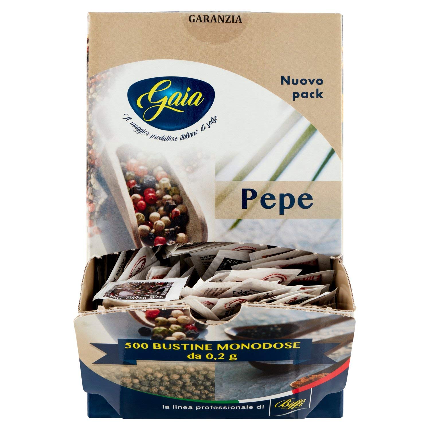 pepe nero confezione da 500 bustine 0.2 grammi ciascuna (1000043327)