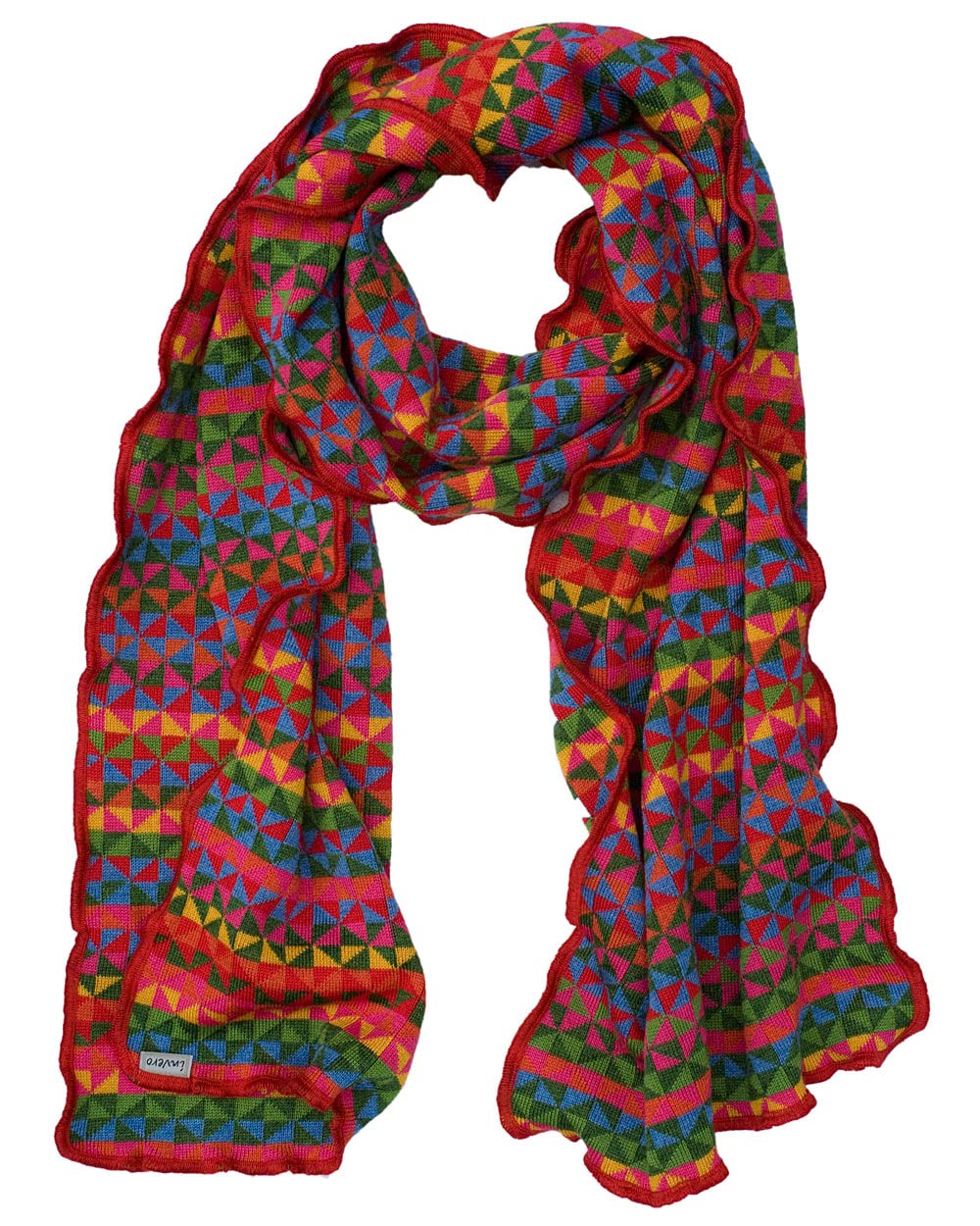 Invero, Merino Schal Pat, 100% Wolle