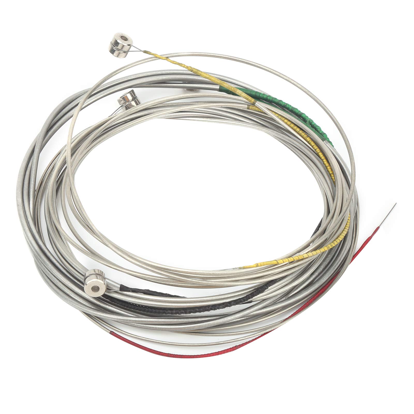 Bass Saiten, Edelstahllegierung Vernickelte Gitarrensaiten BD600 4 Stk Kreuzwicklung für E Bass Zubehör Ersatzteile