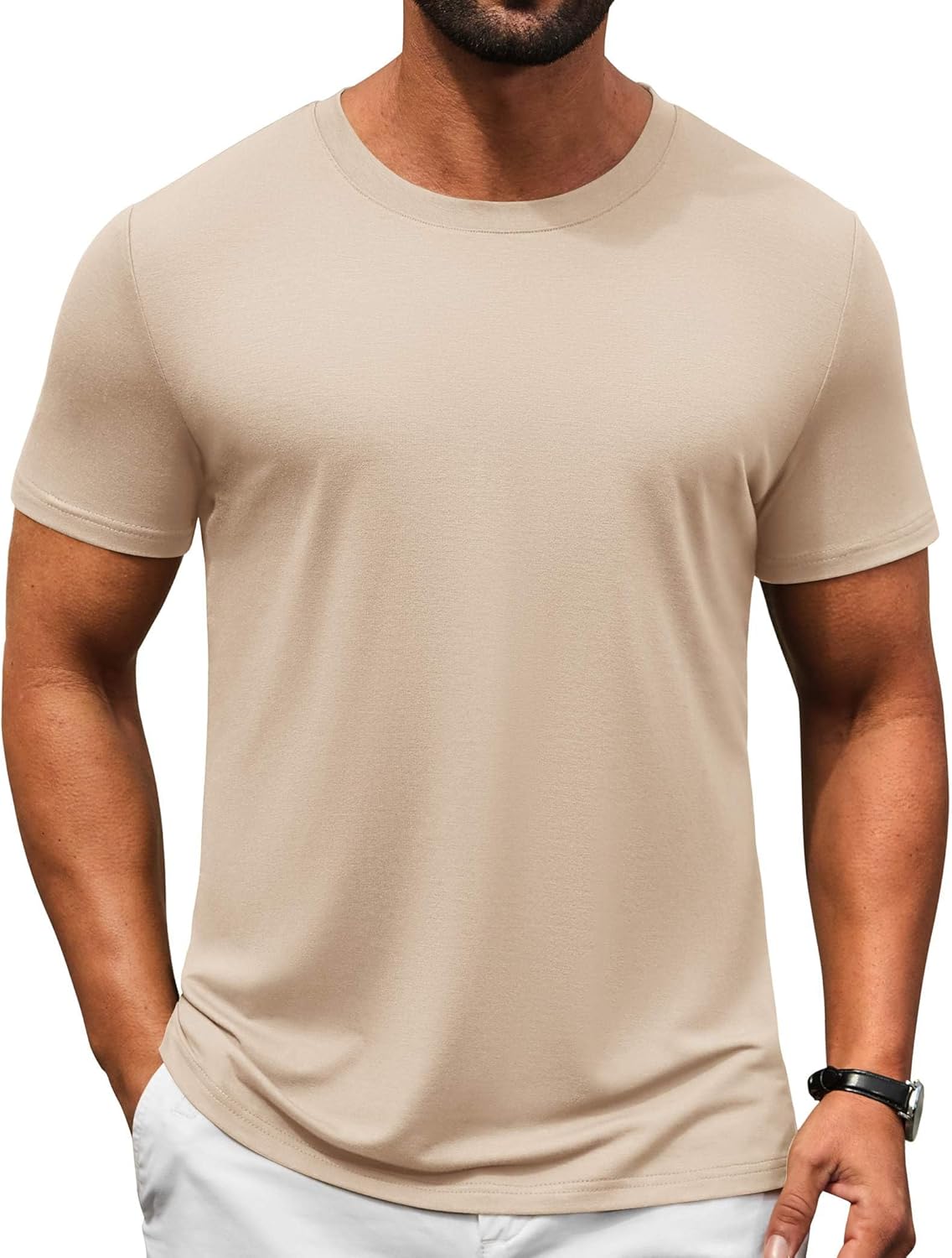 COOFANDY Men's T-Shirts Short Sleeve Crew Neck T Shirts Casual Classic Basic Tee Shirts