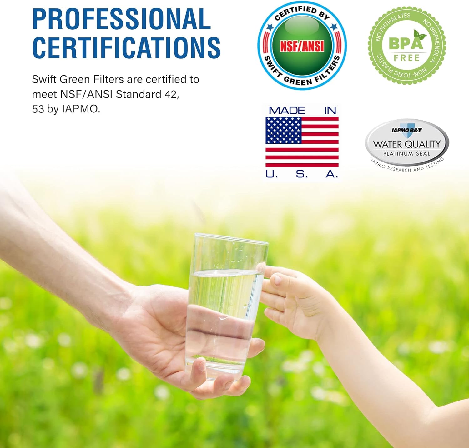 Swift Green Filters Compatible Refrigerator Water Filter for LG LT800P, ADQ73613401 (3-Pack) SGF-ADQ401-3Pack
