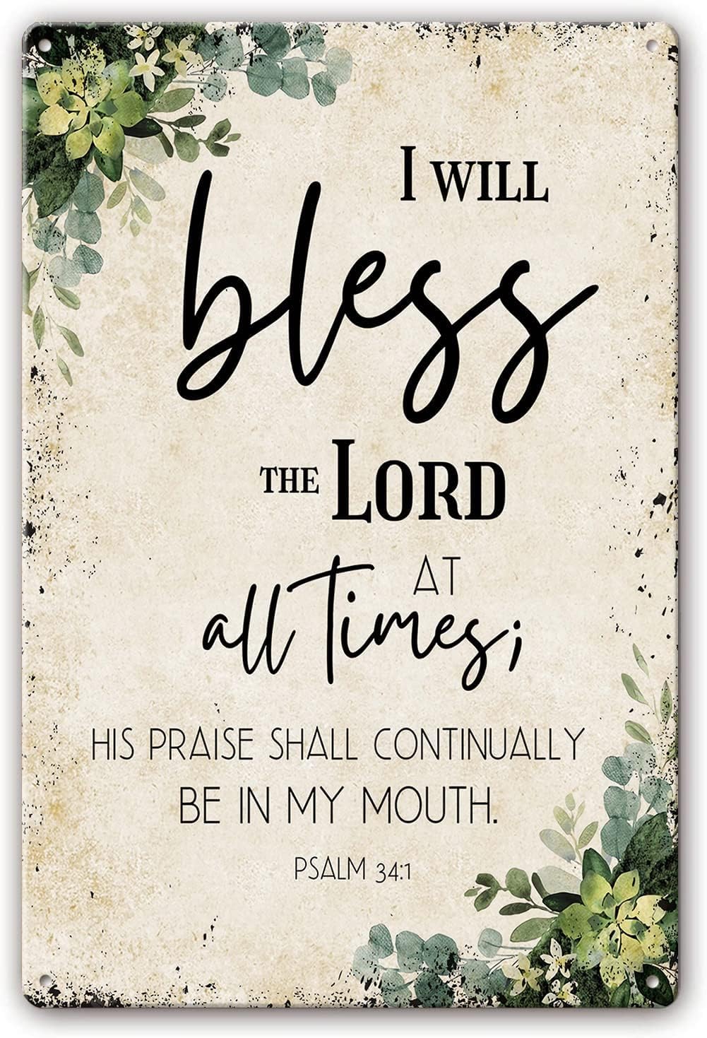 Yepyayqvk Tin Sign 128 You Are My Hiding Place Metal Tin Sign Christian Bible Verses Wall Decor Scripture Wall Art Poster Office Artwork Wall Plaque For Home Living Room Decor Encouragement Gifts 6X8 Inch