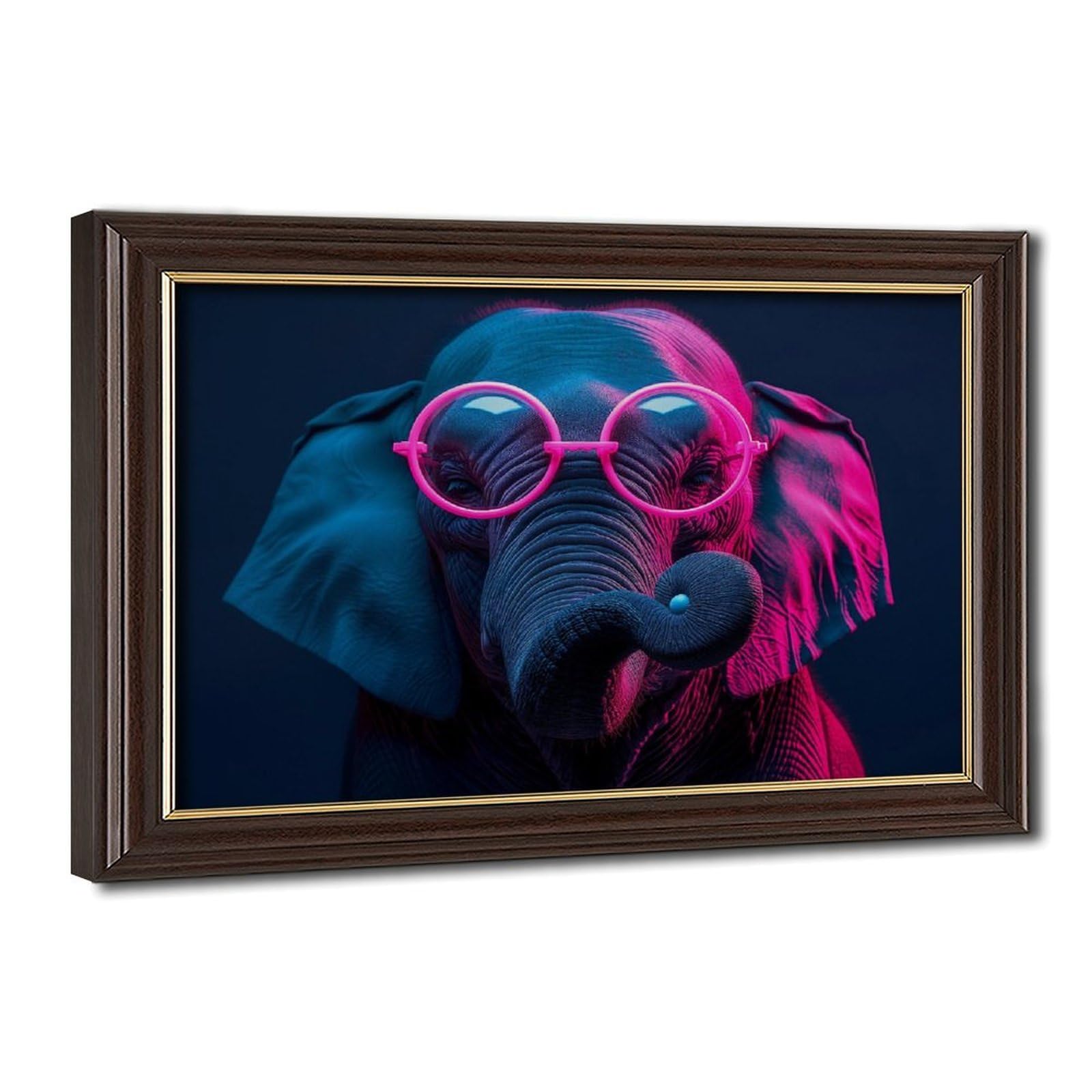 Bareronor Abstract Elephant Poster Canvas Poster Bedroom Decor Landscape Office Room Decor Gift 20" L X 30" W