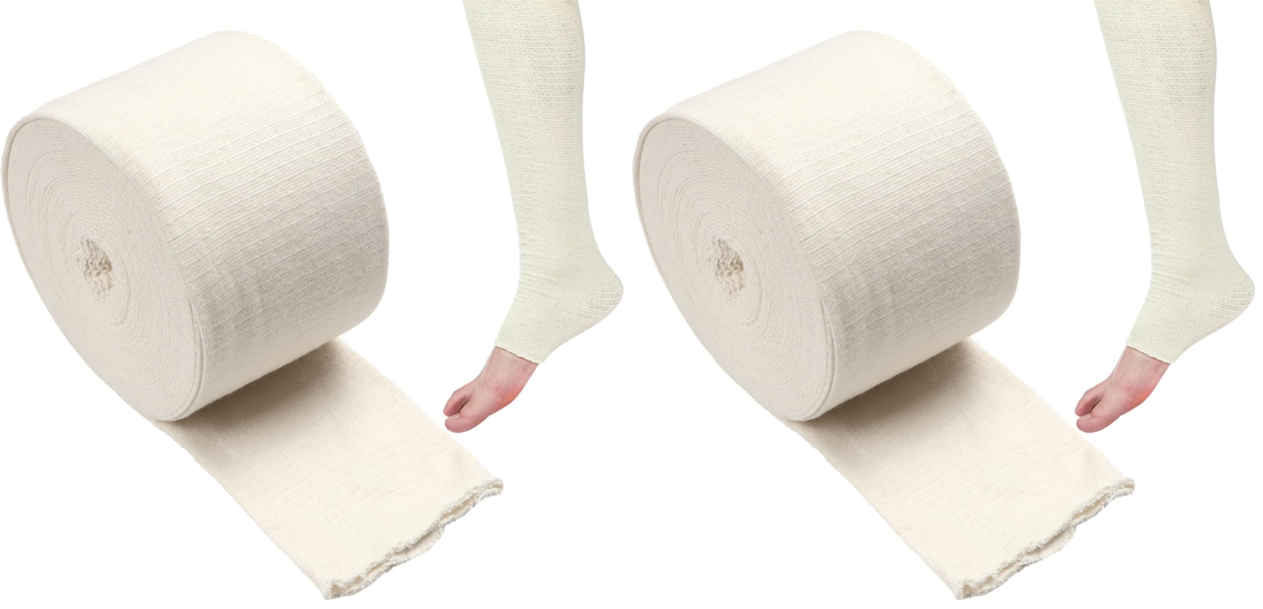 Tubular Bandages Elastic Support Bandage Size D Washable Compression Bandage Compression Wrap Roll for Arms Lower Legs 3in X 26ft (Pack of 2)