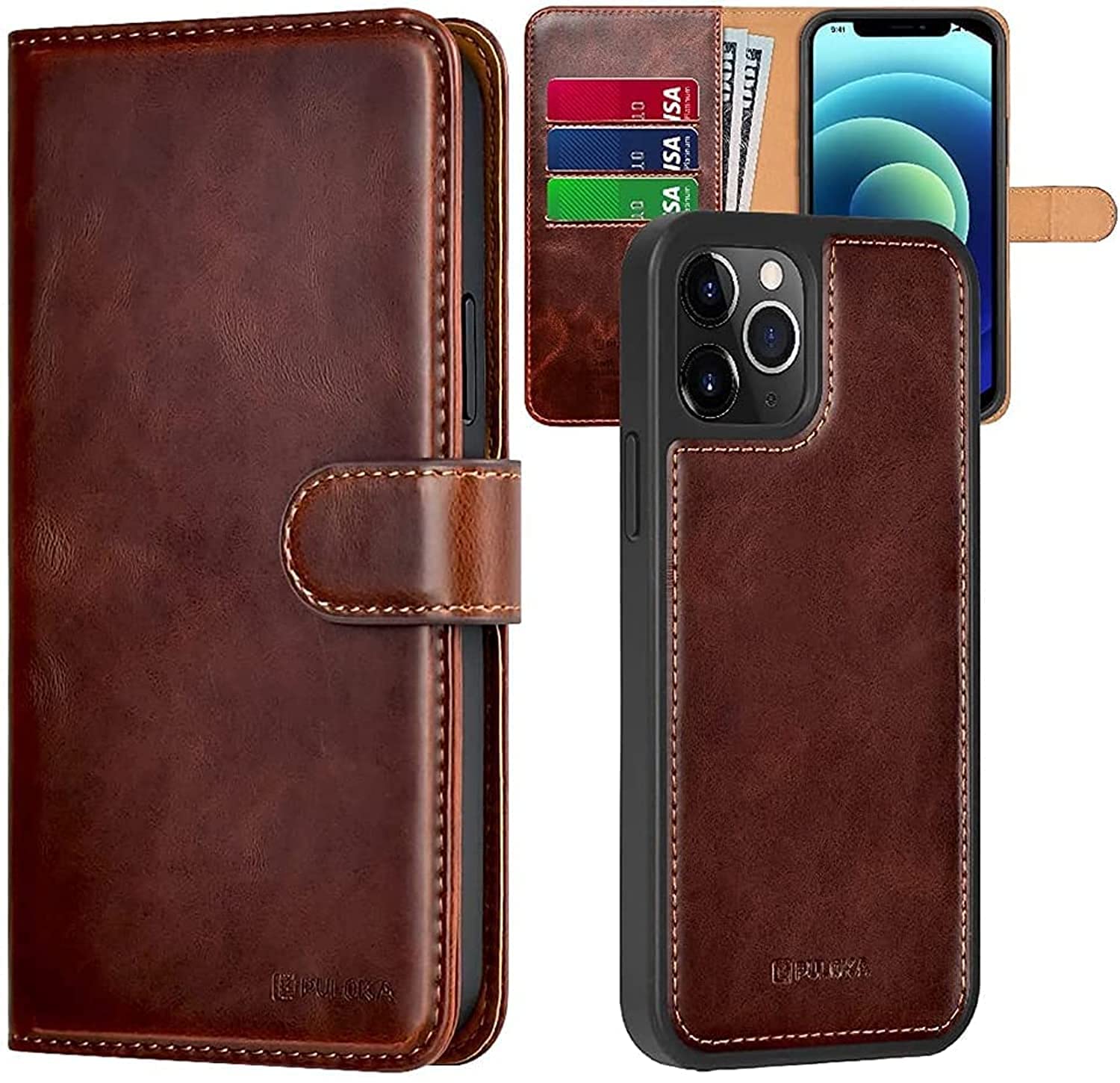 See full amazon price history chart for PULOKA iPhone 13 PRO MAX PU Leather Wallet Flip Case Cover with Detachable 2 in 1 Function – Brown PULOKA iPhone 13 PRO MAX PU Leather Wallet Flip Case Cover with Detachable 2 in 1 Function – Brown (B09SG3JJ4H) Amazon Price History, Amazon Price Tracker