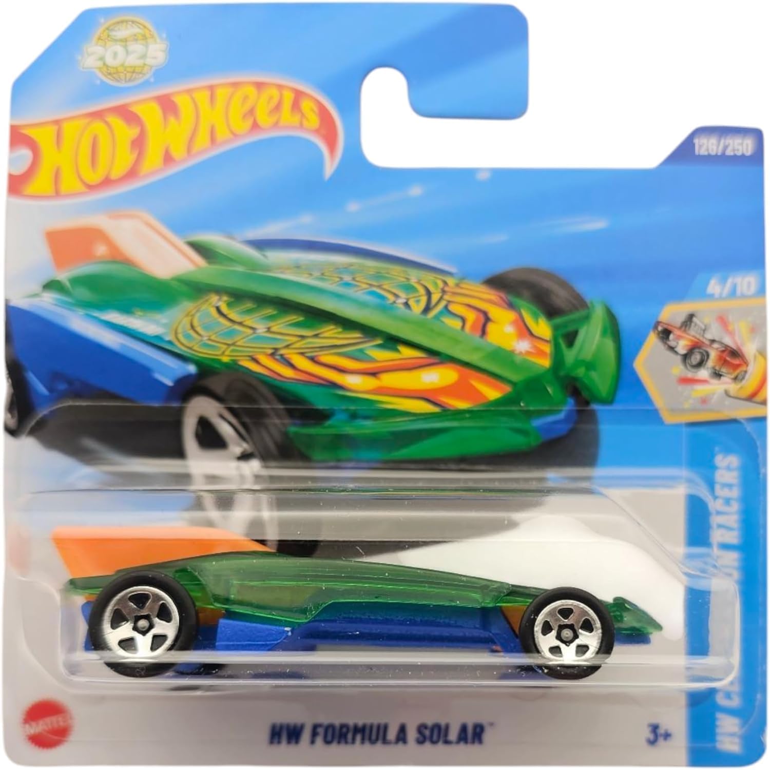 Hot Wheels - HW Formula Solar - HW Celebration Racers 4/10 - HYY67 - Short Card - Earth Day - Mattel 2025-1:64