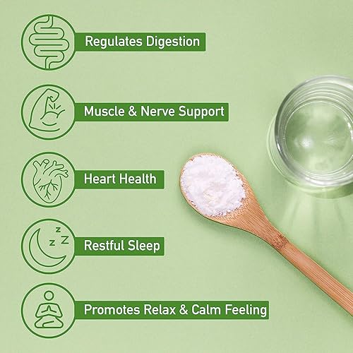 Miniatura 5 de Cloruro de magnesio natural en polvo, grado alimenticio de 10.58 onzas (10.58 onzas)botella, suplemento de magnesio, apoya la salud digestiva y