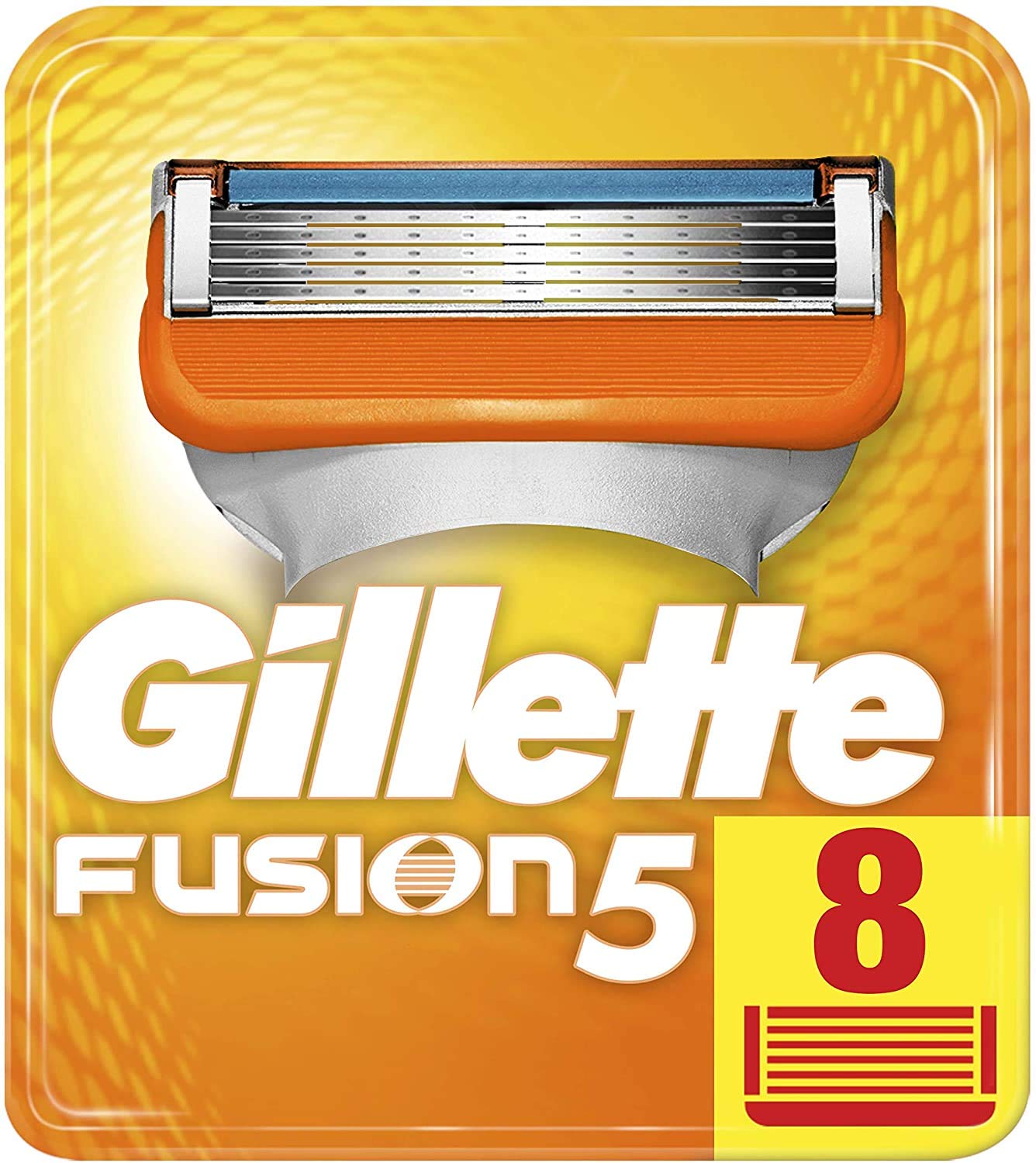 Gillette Fusion 5 Rasierklingen mit Trimmerklinge für Präzision und Gleitbeschichtung, 8 Ersatzklingen
