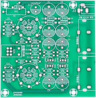 AC 12V 6J1 Electronic Tube Bile Preamplifier with Boost Function Electron Valve Preamp Tube Stereo Bile Preamplifier Board Buffer Effector DIY Kit, Replace The Tube Type 6AK5,