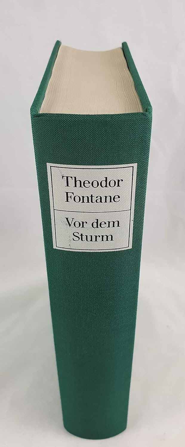 Fontane Vor Dem Sturm Amazon.com: Vor dem Sturm. Roman: 9783485004725: Theodor Fontane: Books