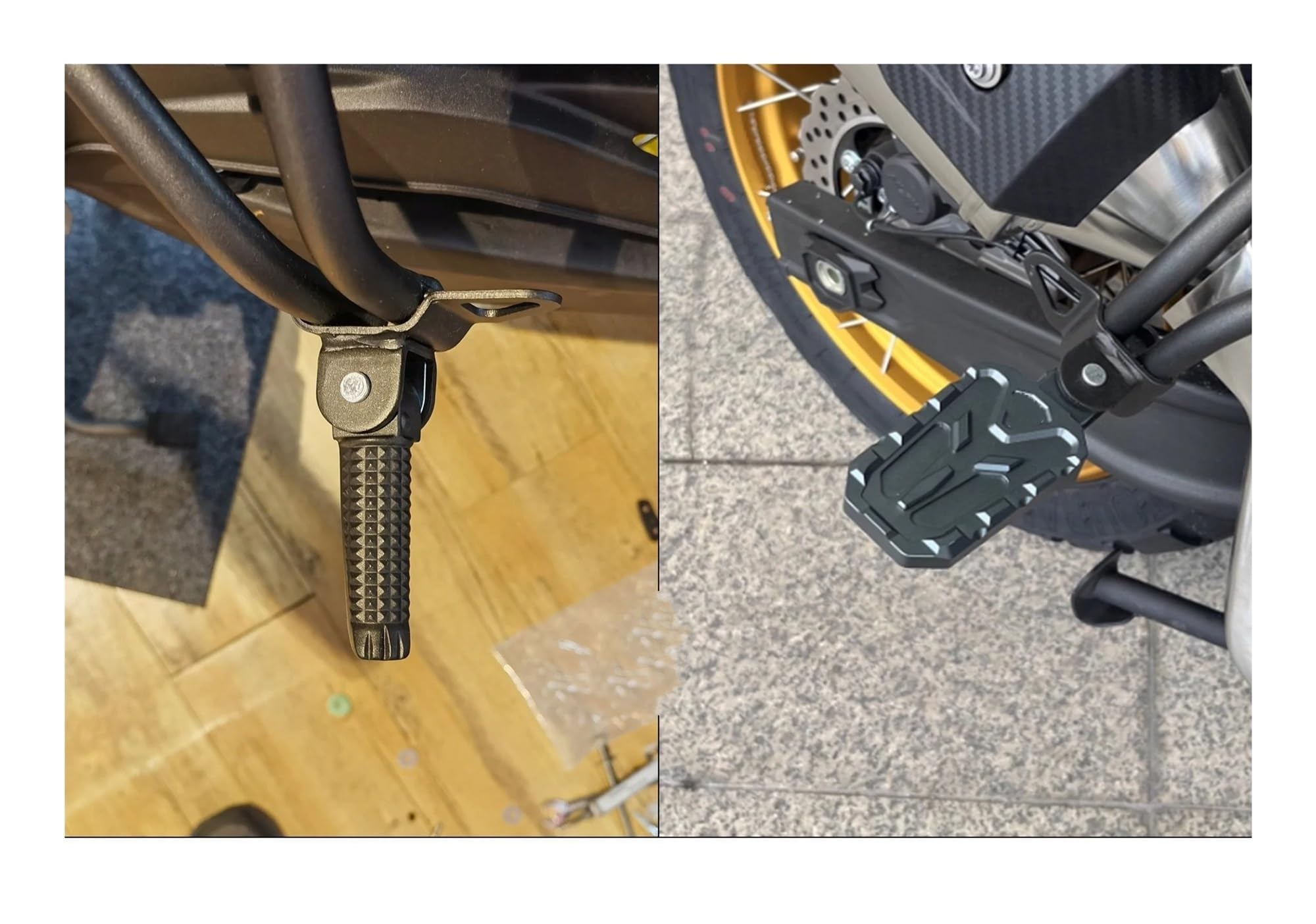 Pasajero Estriberas Moto para VOGE para DS525X DS 525X DSX525 525 DSX Accesorios Motocicleta Extensión Delantero Trasero Asiento Antideslizante Pedal Freno Reposapiés(3)