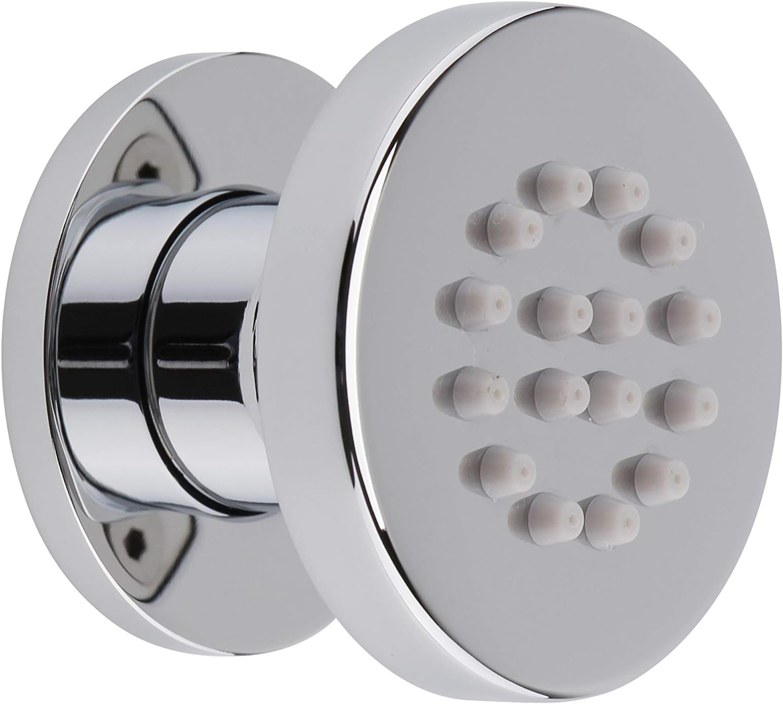 Nuie A355 Shower Accessories Round Body Jet, Chrome, Set of 3 Pieces