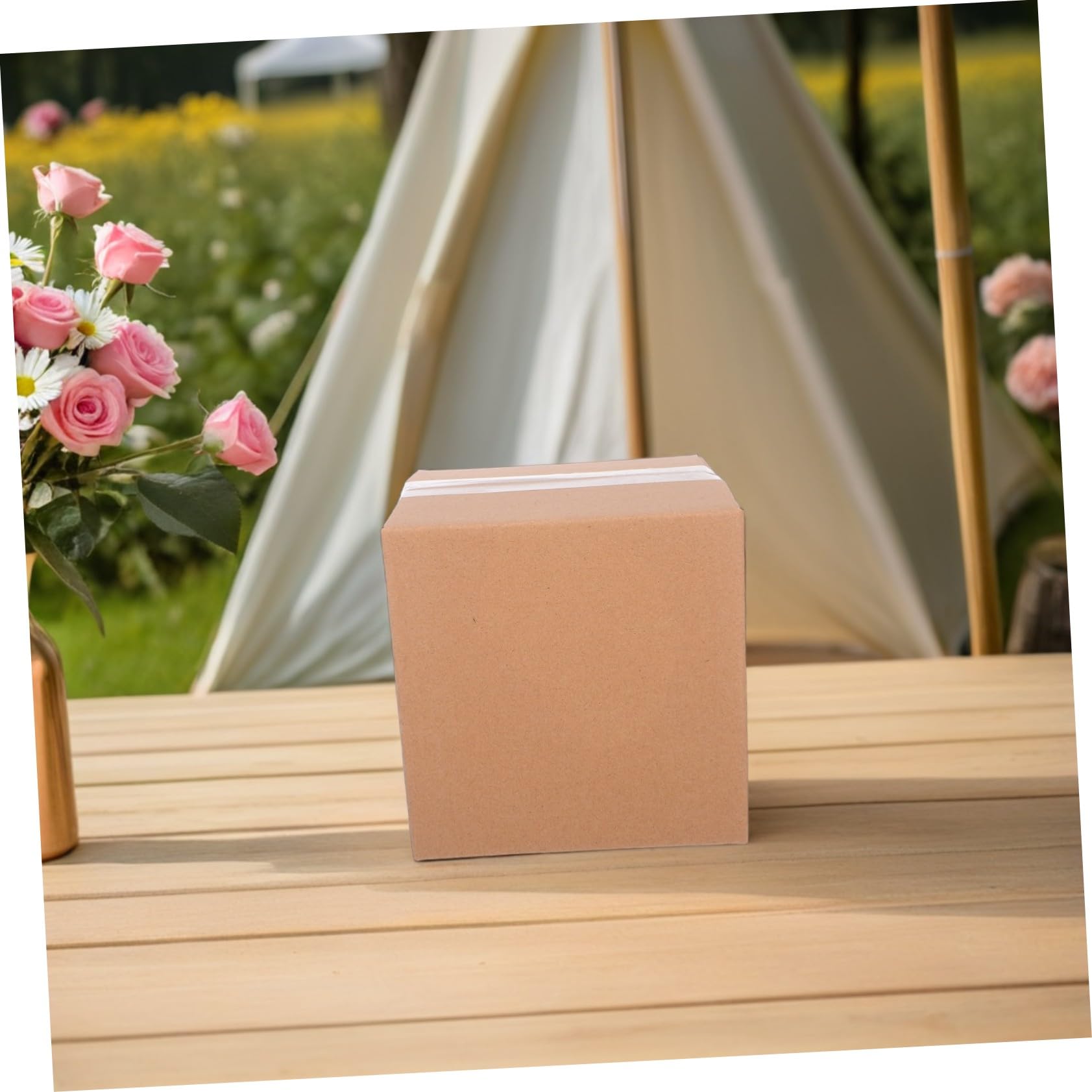 Caja de Envío Cuadrada 15 Piezas de Papel Corrugado | Montaje Fácil, Solución Fiable, Excelente Protección, Pack de 15 Unidades para Paquetes Pequeños