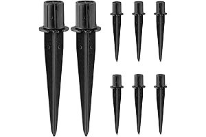 8 Pack Metal Stakes for Solar Light Outdoor