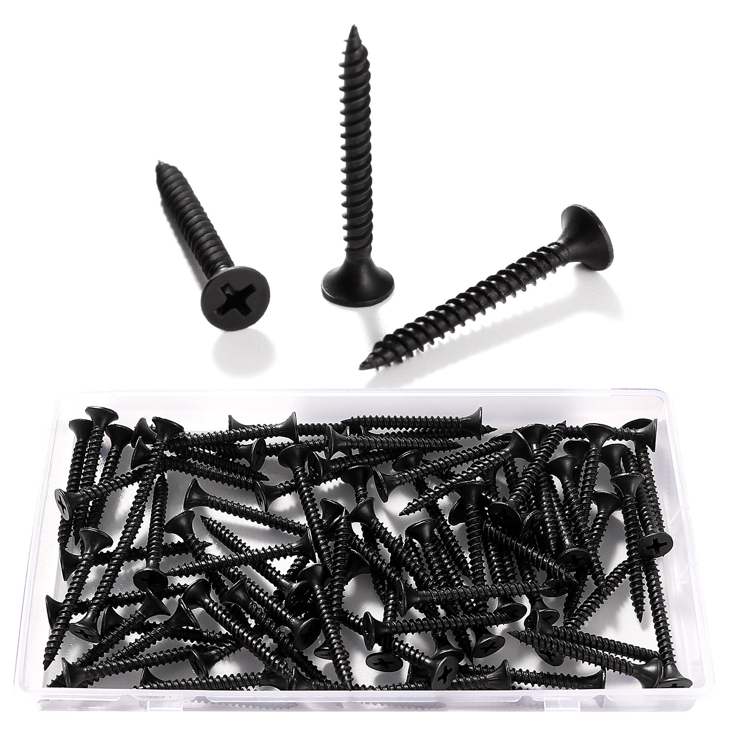 VooGenzek 80 PCS M3.5 * 35 mm Coarse Thread Point Drywall Screws, Phillips Countersunk Drywall Screws