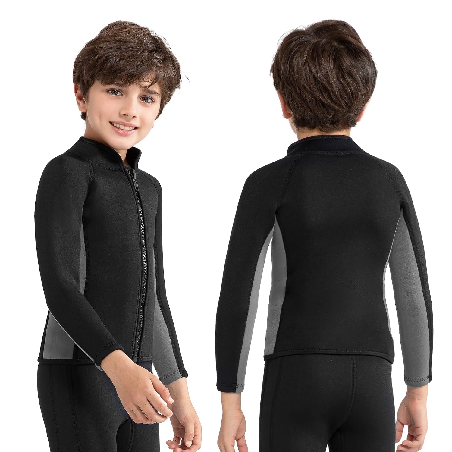 Intboss Wetsuit Top for Kids 3mm Wet Suit Jacket for Boys Keep Warm in Cold Water 3mm Neoprene Top for 3T-14 Baby Toddler ... - Review, Price and Buying Guide