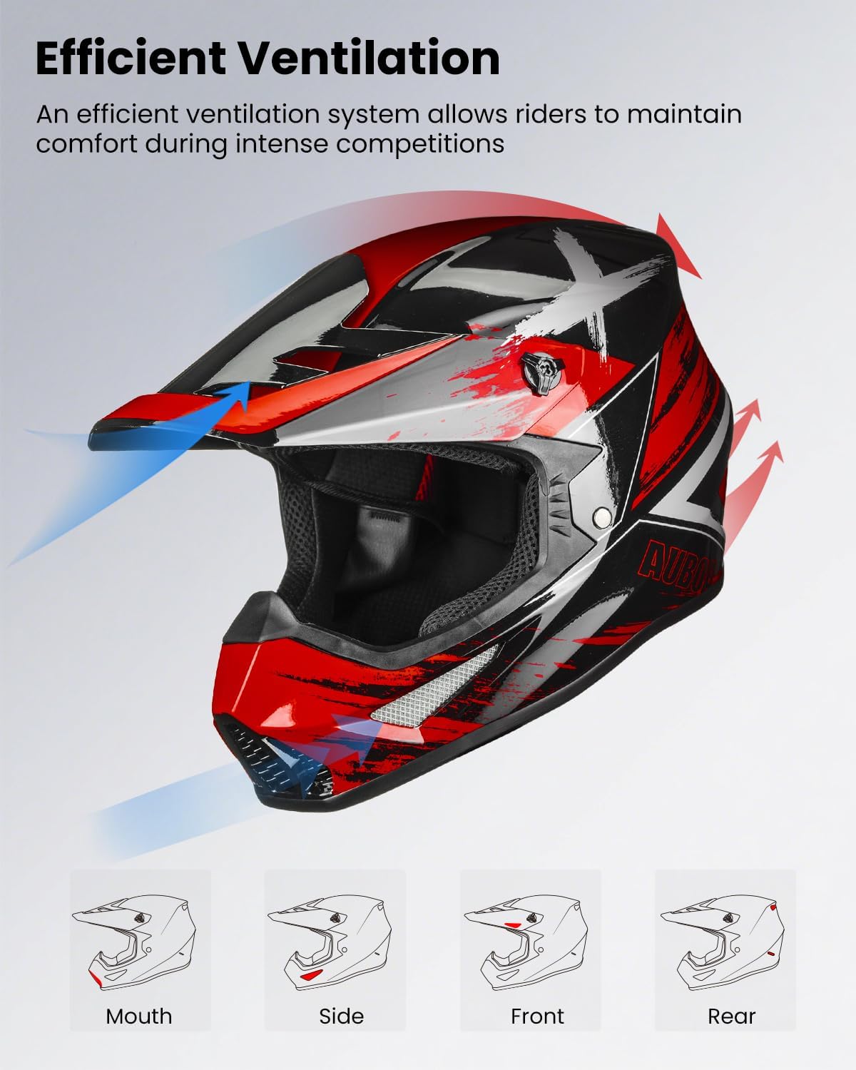 Adult Dirt Bike Helmets Motocross ATV Off Road UTV Four Wheeler MX Electric Dirtbike Helmet with Goggles Gloves Mask DOT Model MT766