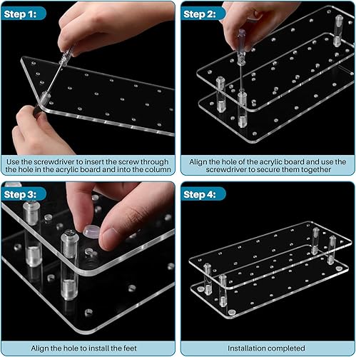 Miniatura 10 de Goabroa Soporte de exhibición para tartas con 100 palitos para pasteles y 100 piezas de envoltorios, 21 soportes de acrílico transparente para hacer