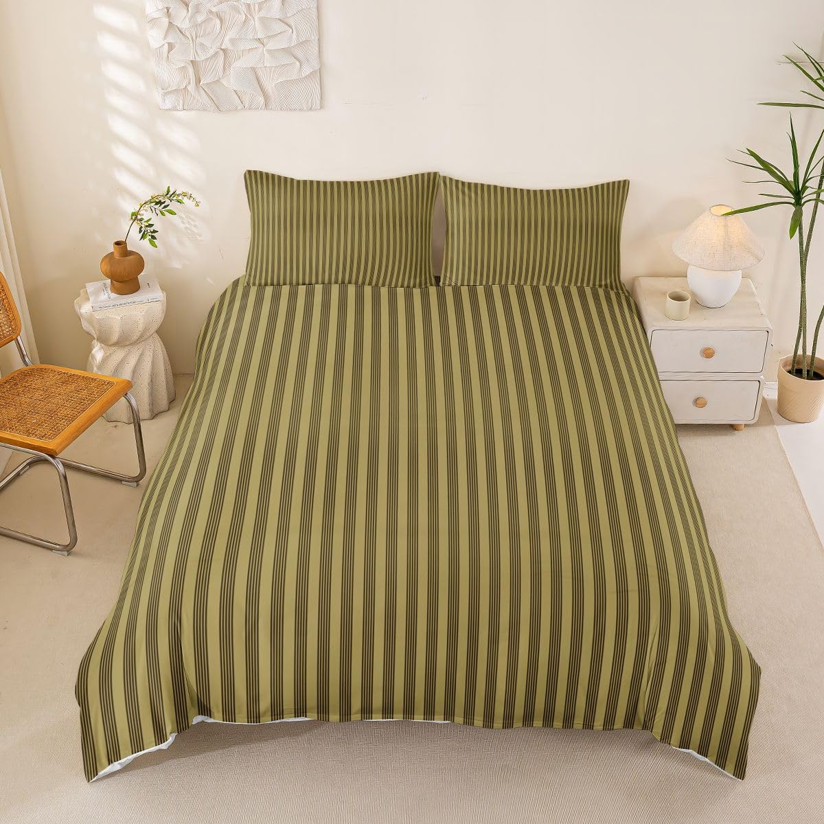 Homemissing Vintage Stripes Bettwäsche Set 155x220cm Erwachsene Kinder