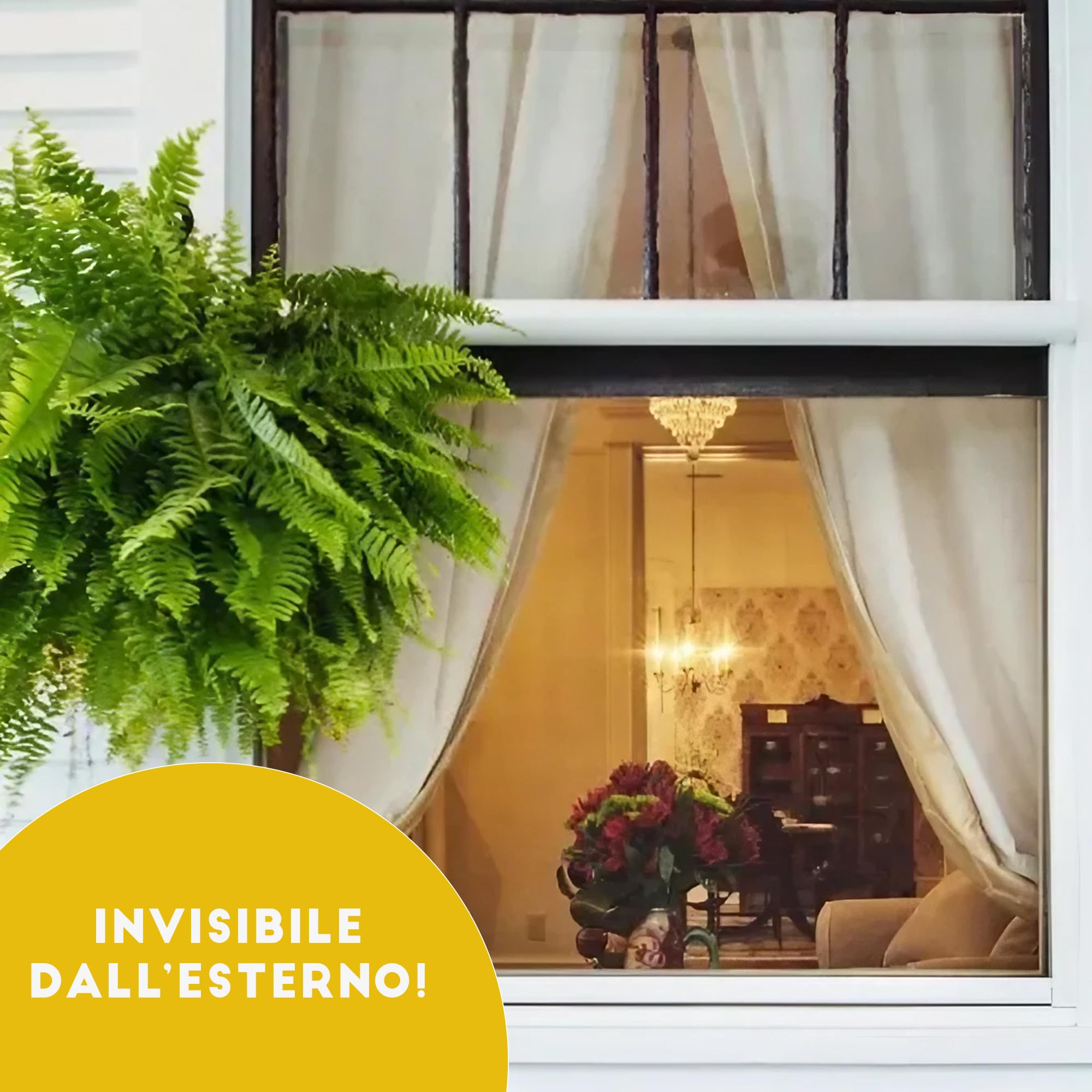 ESTO Zanzariera a rullo per Finestra Diverse Misure e Colori, Zanzariera Finestra Rete, Incasso per Finestre Scorrevole con Rotolo e Telaio Bianco/160 cm/180 cm