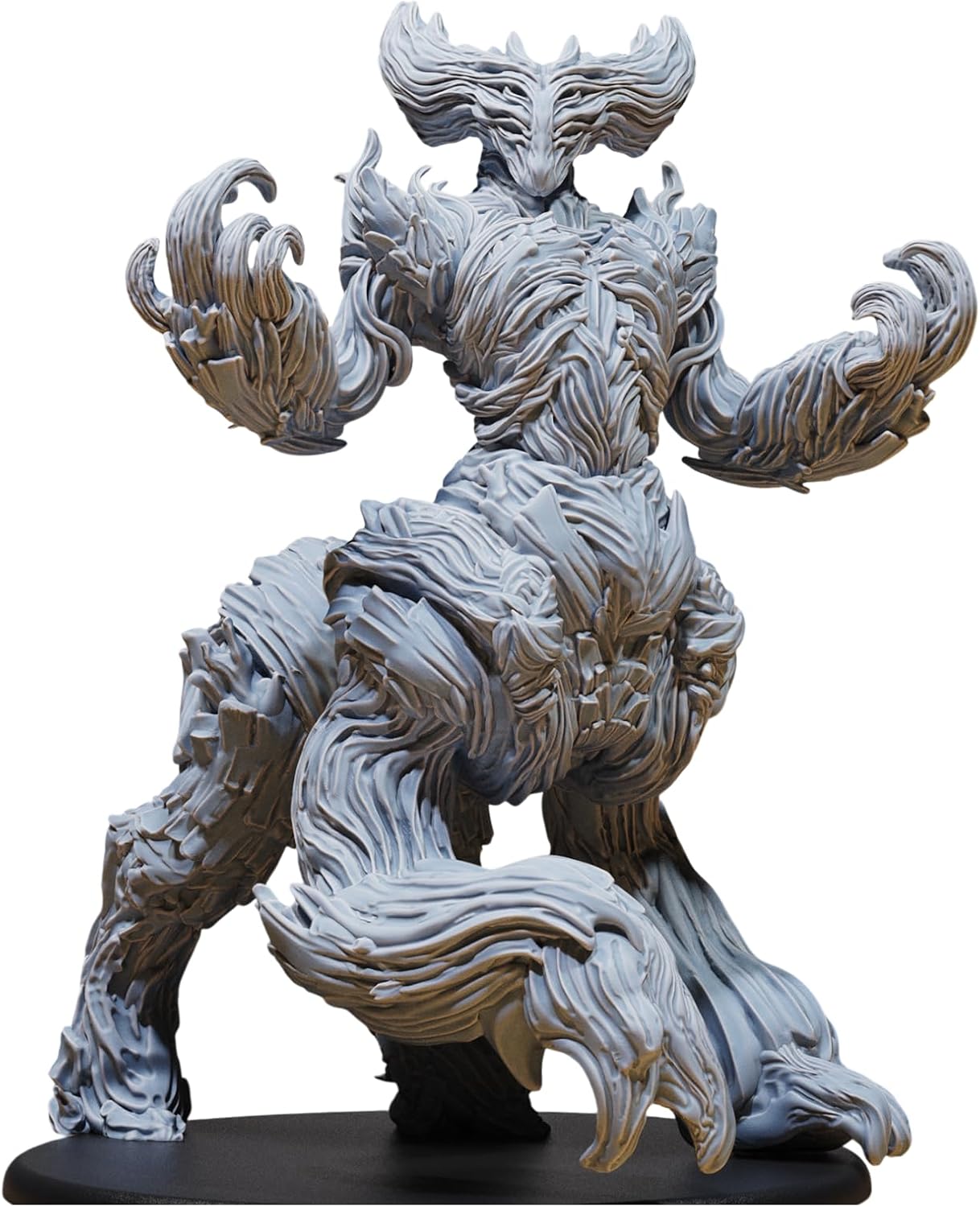 Unpainted DND Gaia Protector Miniature Figurine, Tabletop Gaming Collectible, Fantasy World, Ideal Gift for Dungeon Masters and Collectors - Designed by Epic Miniatures