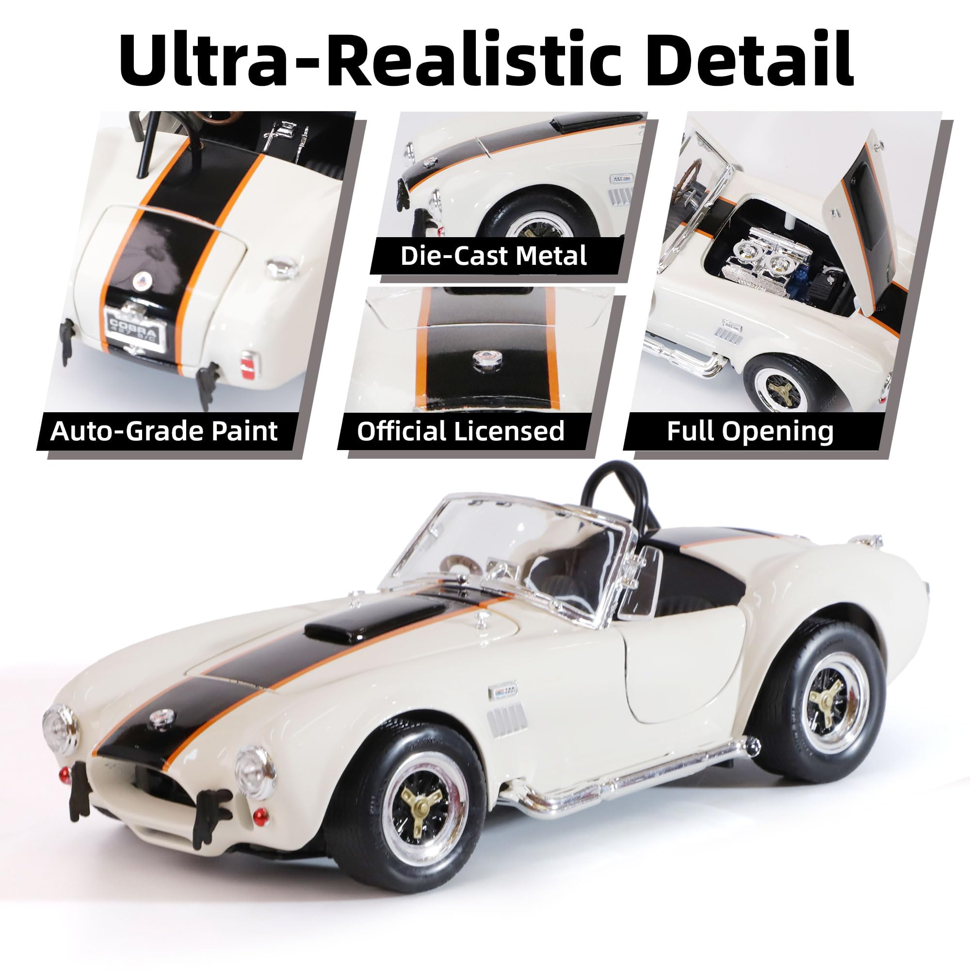 Amazon.com: LUCKY DIE CAST 1964 Shelby Cobra 427S/C 1:18 Scale