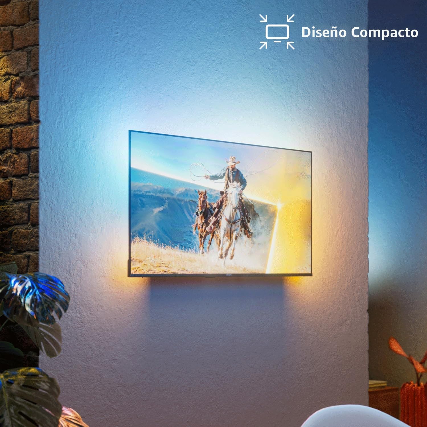 PHILIPS Ambilight TV 32PQS6901/12 32 Inch FHD QLED Smart TV | Pixel Precise Ultra HD, Titan OS, Dolby Audio