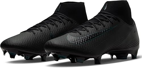 Nike Zm Superfly 10 Acad Fg/Mg Men's Football Shoe, Black/Black/Deep Jungle, 9 - 3